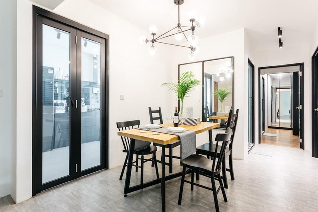 Căn hộ đen – trắng gọn gàng và mát mẻ - Ảnh 5.