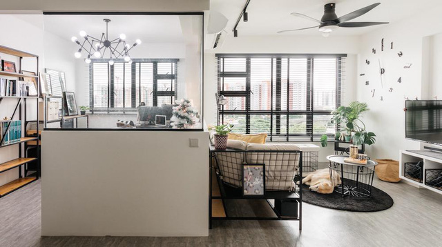 Căn hộ đen – trắng gọn gàng và mát mẻ - Ảnh 2.