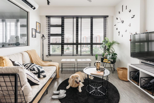 Căn hộ đen – trắng gọn gàng và mát mẻ - Ảnh 1.