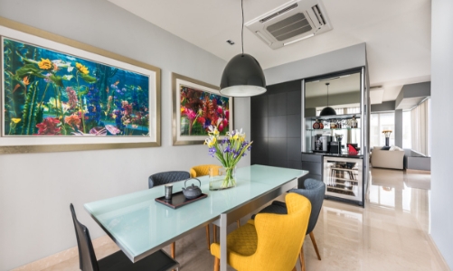 Căn hộ nhiều ánh sáng của tranh và nhạc