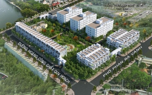 Phối cảnh tổng thể của dự án 379 Thái Bình.<br>