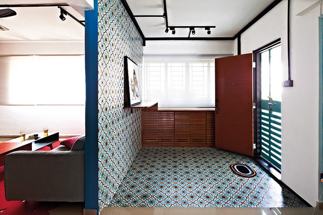 Căn hộ sắc màu với gạch mosaic trong nội thất - Ảnh 1.