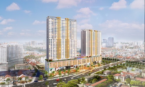 Dự án RiverGate - 151 - 155 Bến Vân Đồn, quận 4, Tp.HCM giá sản phẩm văn phòng office-tel từ 1,4 tỷ đồng.