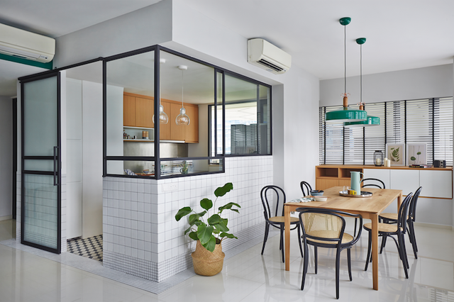 Vách kính cho căn bếp mở - Ảnh 1.