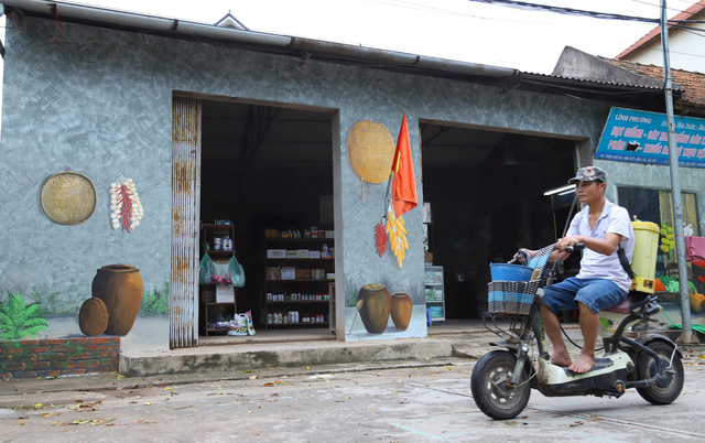 Về Chử Xá check in cùng tranh tường vẽ sản vật nông nghiệp - Ảnh 1.