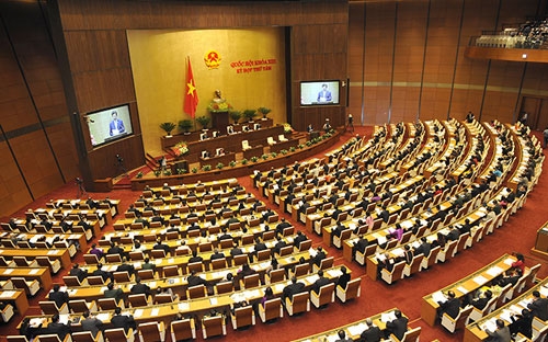 Một phiên thảo luận tại Quốc hội.<br>