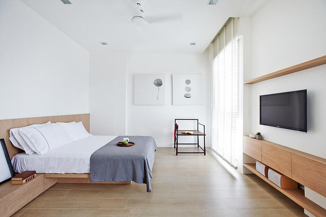 Nhà nghỉ cuối tuần phong cách tối giản - Ảnh 4.