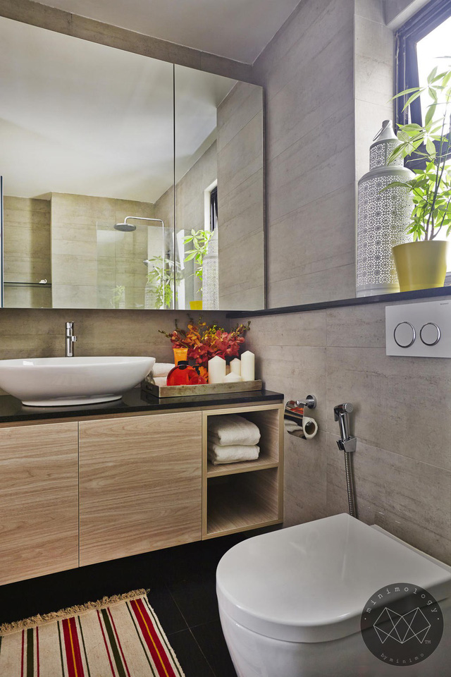 Vách kính trong căn hộ sắc màu - Ảnh 10.