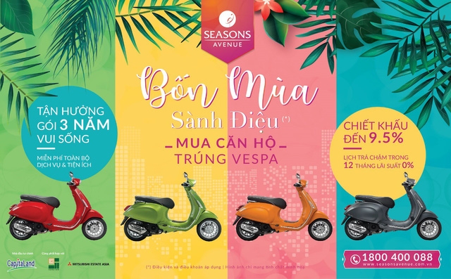 Quà tặng 4 mùa sành điệu trị giá hàng tỷ đồng cho khách mua căn hộ Seasons Avenue - Ảnh 1.