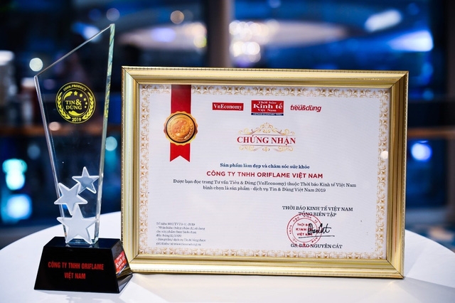 Oriflame vinh dự đạt Top 100 sản phẩm - dịch vụ được Tin & Dùng 2019 - Ảnh 2.
