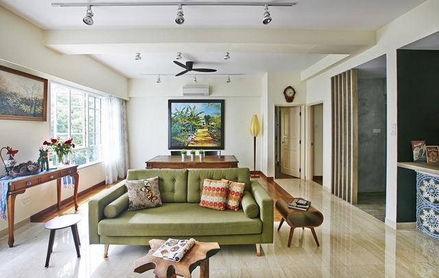 Căn hộ kết hợp giữa gỗ mộc và đồ nội thất sắc màu - Ảnh 1.