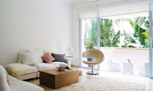 Căn hộ màu trắng phong cách Zen hiện đại