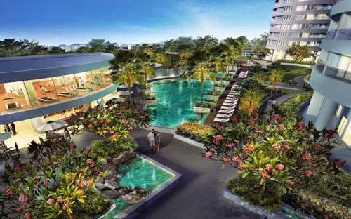 Biệt thự Garden Villa thuộc dự án Ha Noi Garden City của chủ đầu tư 
Berjaya nằm tại khu đô thị mới Thạch Bàn, phường Thạch Bàn, quận Long 
Biên, Tp. Hà Nội. 