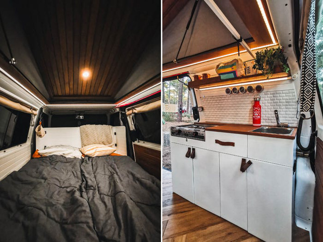 Một gia đình ở Hà Lan đã biến chiếc xe tải của họ thành ngôi nhà nhỏ phóng túng - Ảnh 5.