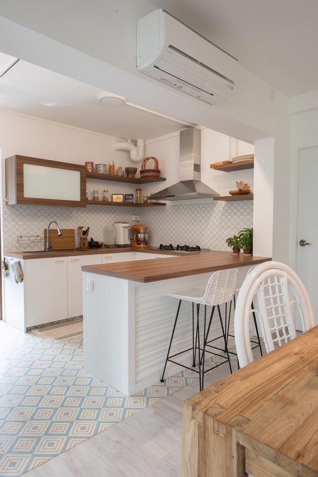 Cải tạo căn hộ cũ thành ngôi nhà bohemian tươi vui - Ảnh 8.