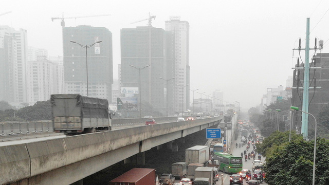 Hà Nội: không khí ô nhiễm nghiêm trọng ngày thứ ba liên tiếp - Ảnh 2.