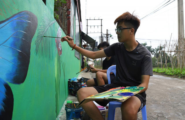 Về Chử Xá check in cùng tranh tường vẽ sản vật nông nghiệp - Ảnh 7.