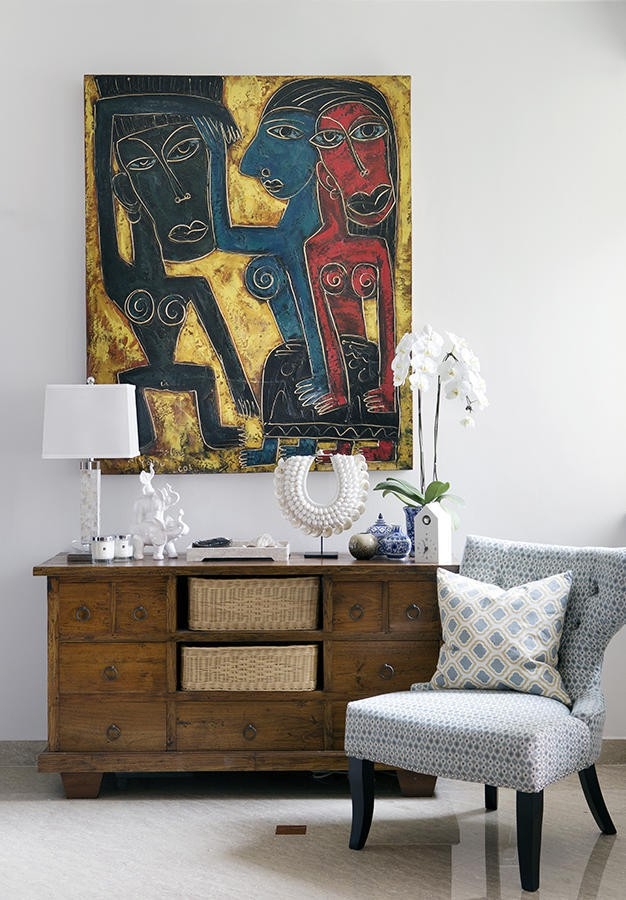 Décor phòng khách với tủ búp phê - Ảnh 6.