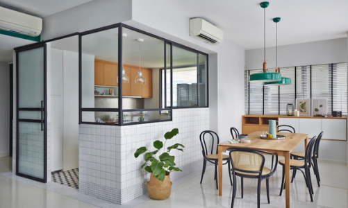 Vách kính cho căn bếp mở