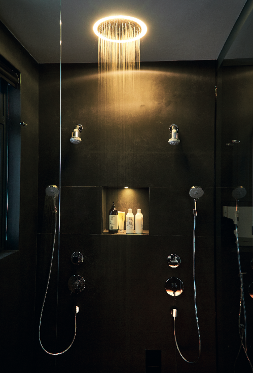 Bí quyết để có một phòng tắm màu đen ấn tượng - Ảnh 2.