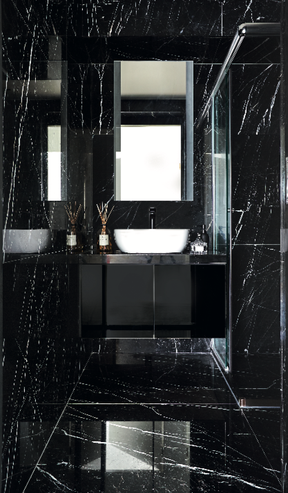 Bí quyết để có một phòng tắm màu đen ấn tượng - Ảnh 4.