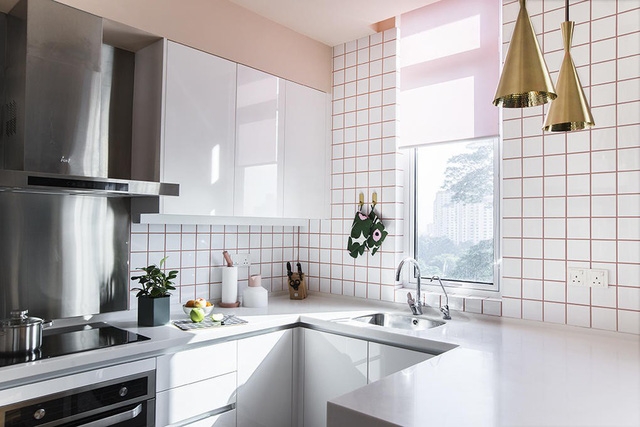 Chọn gạch ốp tường cho gian bếp hiện đại - Ảnh 4.