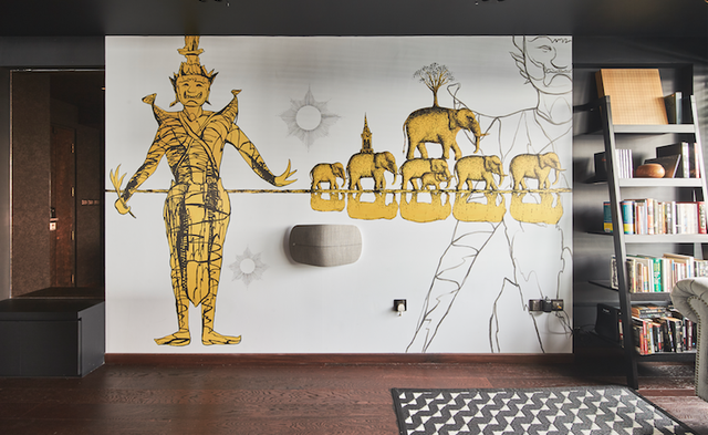 Căn hộ trầm tĩnh với nội thất gỗ sẫm màu - Ảnh 7.