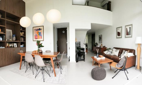 Căn hộ duplex phong cách hiện đại giữa thế kỷ