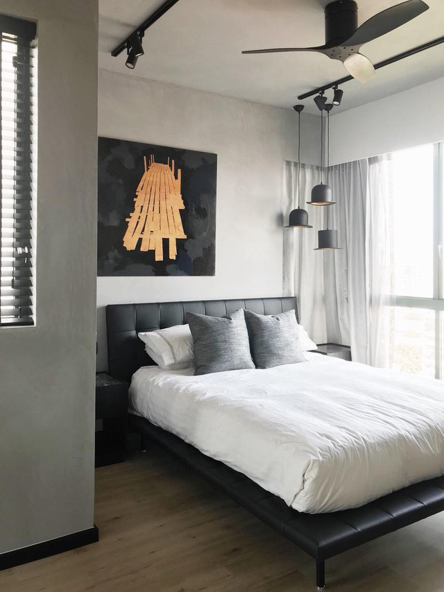 9 ý tưởng treo tranh cho mảng tường đầu giường - Ảnh 1.