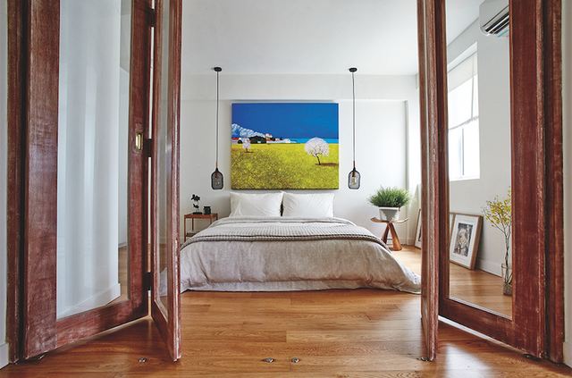 9 ý tưởng treo tranh cho mảng tường đầu giường - Ảnh 4.