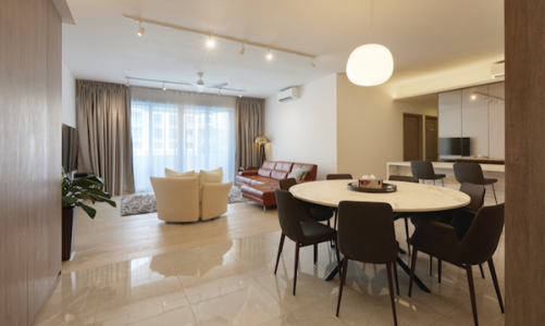 Căn hộ với nội thất gỗ liền mạch