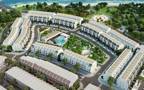 Mô hình tổng thể dự án Lotus Residences - nhà liền kề nghỉ dưỡng Vạn Liên.