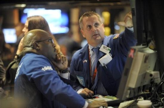 Chỉ số S&amp;P 500 đã kết thúc năm giao dịch 2013 với mức tăng 2,4% trong tháng 12, đánh dấu tháng tăng thứ 4 liên tiếp - Ảnh: AP.<br>