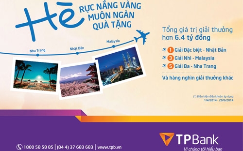 Chương trình là lời tri ân của TPBank, mong muốn đem lại giá trị gia tăng cao nhất cho khách hàng.