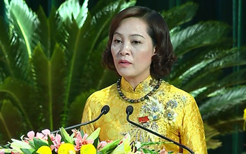 Bí thư Tỉnh uỷ Ninh Bình Nguyễn Thị Thanh là một trong số ít phụ nữ đứng đầu đảng bộ tỉnh, thành.<br>