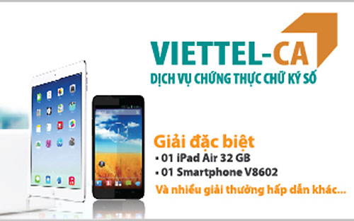 Được Trung tâm Chứng thực Chữ ký số Quốc gia cấp phép từ 19/11/2010, 
Viettel hiện là đơn vị cung cấp dịch vụ chứng thực chữ ký số CA hàng đầu
 tại Việt Nam.
