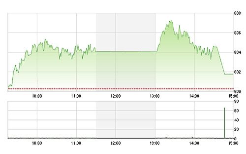 VN-Index bị tác động nhẹ trong đợt đóng cửa chiều nay.