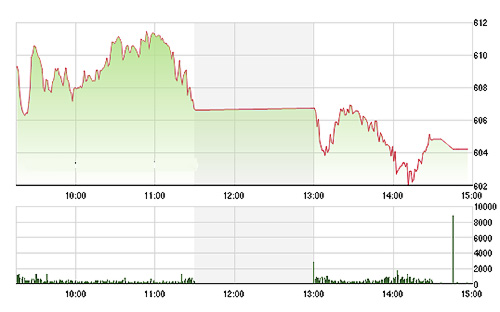 VN-Index trồi sụt liên tục nhưng vẫn sụt giảm sâu do các blue-chips bị bán tháo. ảnh TVSI
