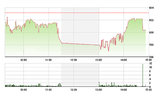 VN-Index nhờ VIC, MSN mà giữ được mốc 600 điểm.