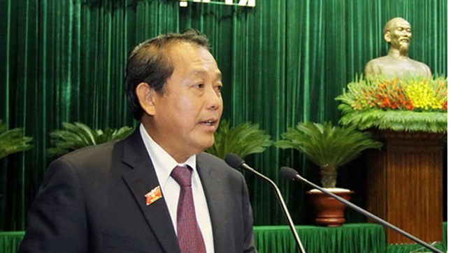<font face="Arial, Verdana" size="2">Chánh án Tòa án Nhân dân Tối cao Trương Hòa Bình.</font>