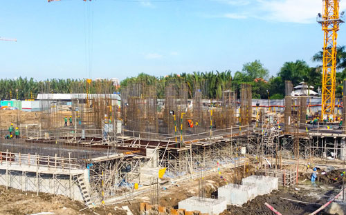 Công trường dự án Masteri Thảo Điền.<br>