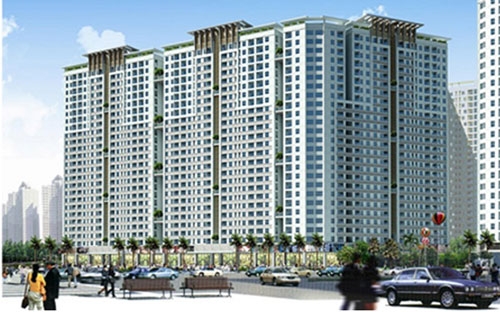 Phối cảnh dự án Xuan Mai Sparks Tower. 