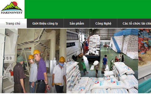 Giao diện trang web của Hakinvest.