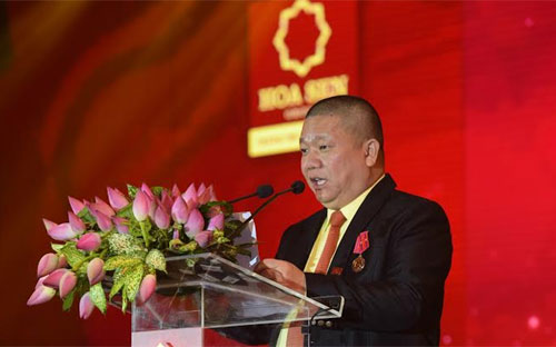 Ông Lê Phước Vũ, Chủ tịch Tập đoàn Hoa Sen.