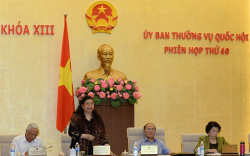 Phiên họp của Ủy ban Thường vụ Quốc hội.<br>