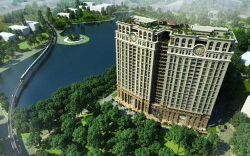 Phối cảnh dự án<b> </b>D’. Le Pont D’or - Hoàng Cầu, Hà Nội.