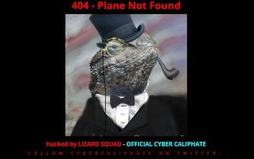 Trên trang chủ của Malaysia Airlines đã xuất hiện dòng chữ “404 - Plane not found”.