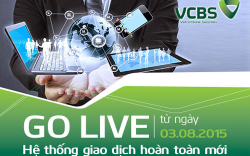 Hệ thống giao dịch hoàn toàn mới của VCBS được triển khai từ ngày 3/8 tới.<br>