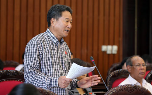 Đại biểu Nguyễn Bá Thuyền đề nghị quyền hạn của Kiểm toán Nhà nước phải gắn với trách nhiệm.