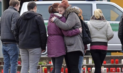 Thị trấn Đức bàng hoàng vì vụ máy bay rơi ở Pháp